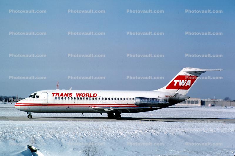 N490SA, Trans World Airlines TWA, Douglas DC-9-15