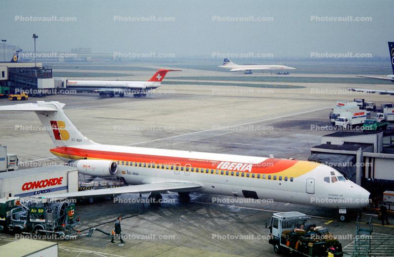 EC-BQX, McDonnell Douglas DC-9-32, Iberia Airlines, Ciudad de Valladolid, JT8D-7B, JT8D