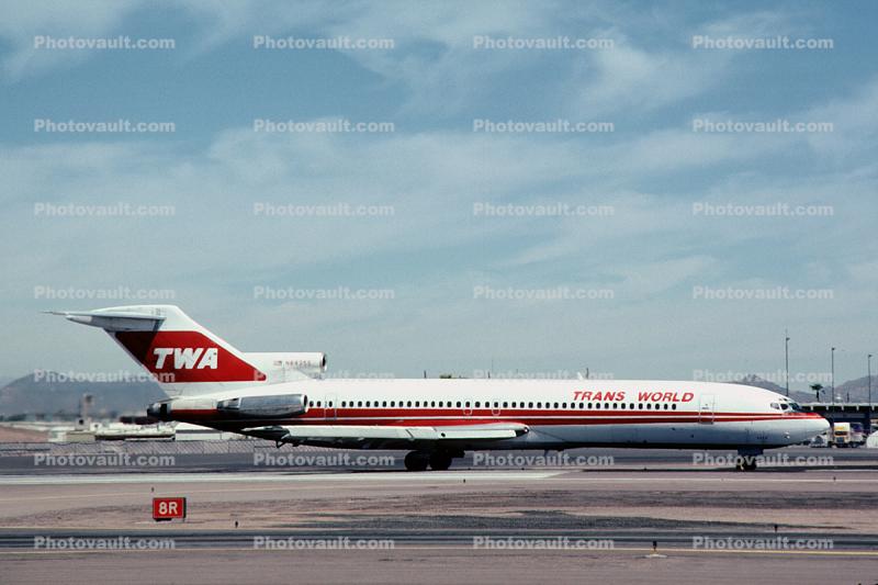 N84355, Trans World Airlines TWA, Boeing 727-231, JT8D-15, JT8D, 727-200 series