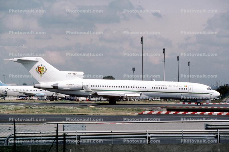 Boeing 727-2M1RE, 6V-AEF, winglets, Senegal, J78D-15, J78D, 727-200 series