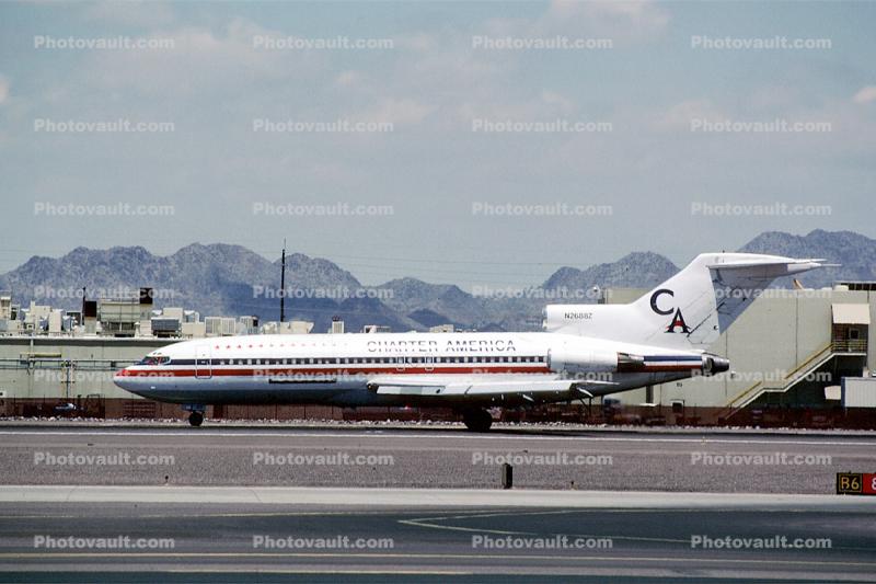 N2688Z, Charter America, Boeing 727-44C, JT8D-7B s3, JT8D