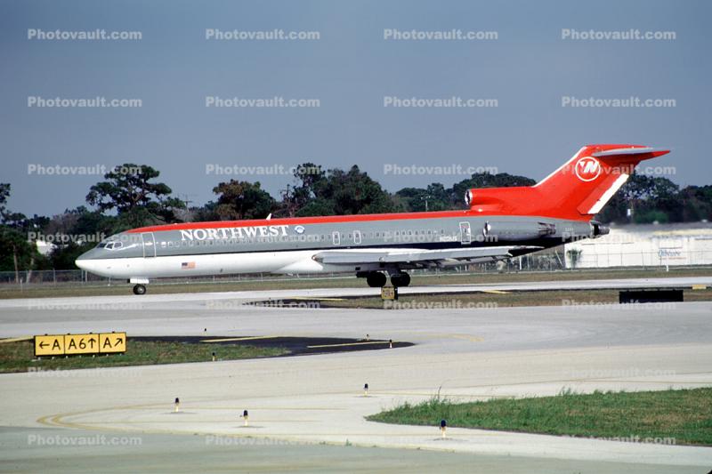 N201US, Boeing 727-251, Northwest Airlines NWA, JT8D-7B s3, JT8D, 727-200 series