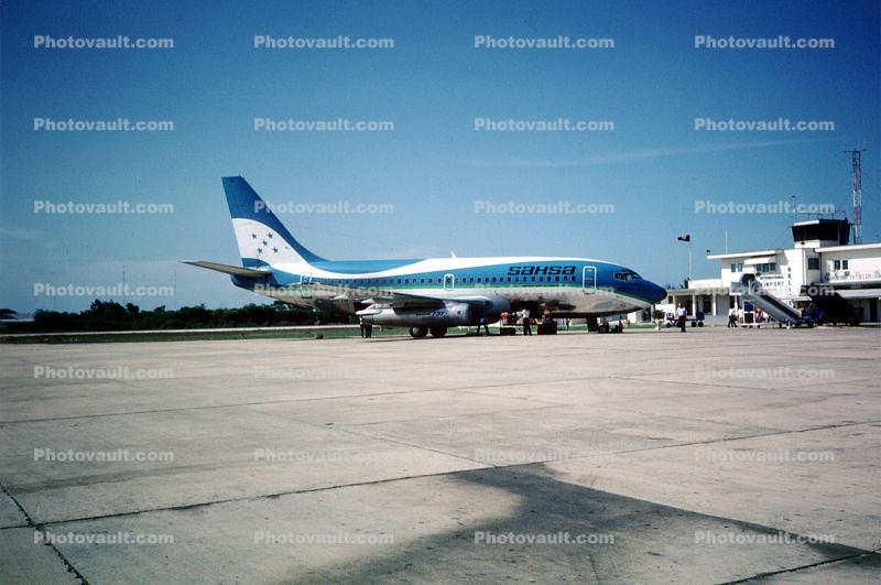 HR-SHA, Boeing 737-2K6, Sahsa, Belize, (BZE), 737-200 series, JT8D