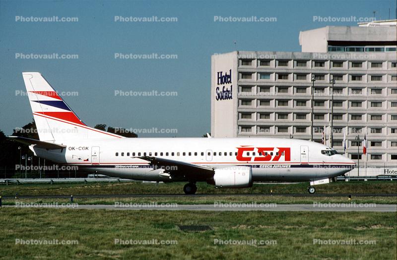 OK-CGK, CSA, Czech Airlines, Boeing 737-55S, 737-500 series, CFM56-3C1, CFM56
