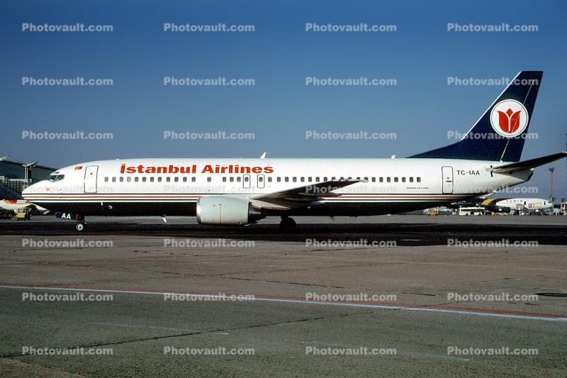 TC-IAA, Istanbul Airlines IST, Boeing 737-43Q, 737-400 series, CFM6-3C1, CFM6