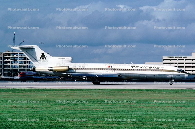 XA-MER, Boeing 727-2Q4, Mexicana Airlines, JT8D-17R, JT8D, 727-200 series