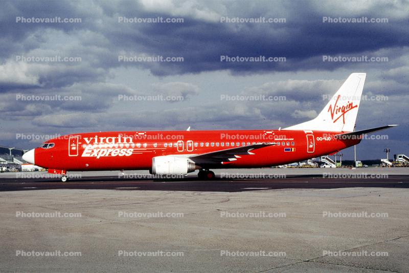 OO-VJO, Boeing 737-4Y0, Virgin Express, CFM56-3C1, 737-400 series, CFM56