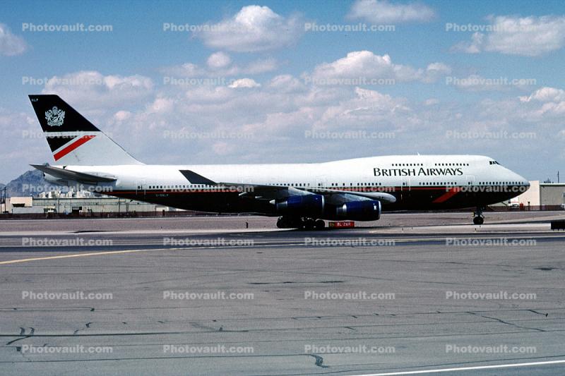 Boeing 747-436, British Airways BAW, 747-400 series, RB211-524G, RB211