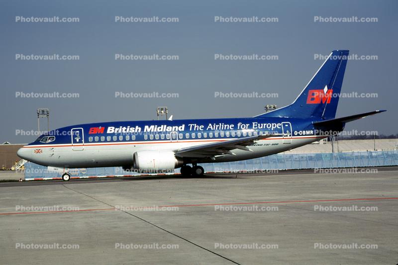 G-OBMR, Boeing 737-5Y0, British Midland, CFM56, CFM56-3B1