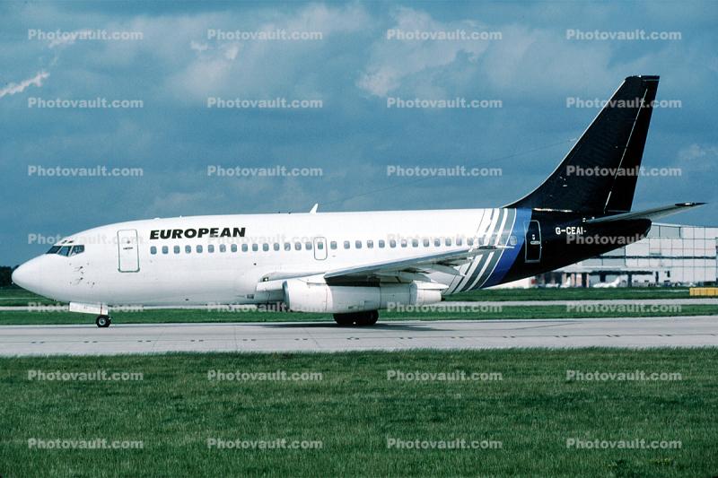 G-CEAI, European Airlines EAL, Boeing 737-229, 737-200 series