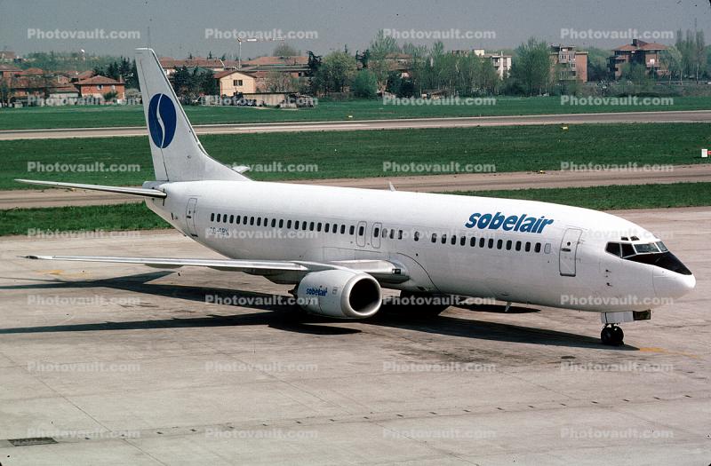 OO-SBN, Boeing 737-4Y0, Sobelair of Ghana, 737-400 series, CFM56-3C1, CFM56