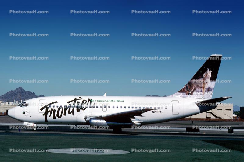 N207AU, Boeing 737-201, Frontier Airlines, 737-200 series