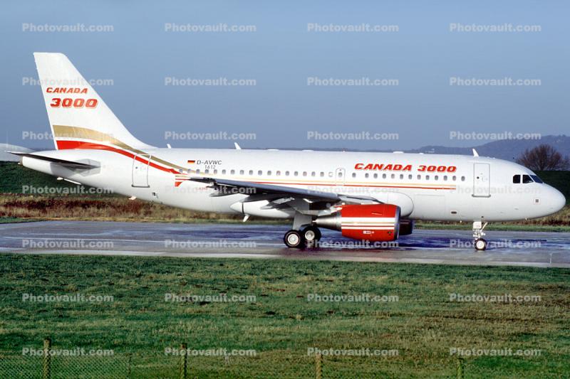 D-AVWC, Airbus A319 series, Canada 3000