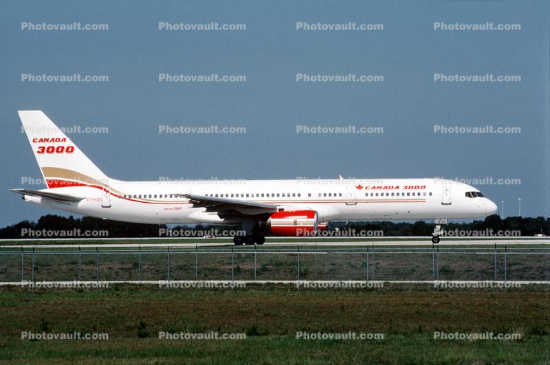 C-FXOO, Boeing 757-2Q8, Canada 3000, RB211-535 E4, RB211