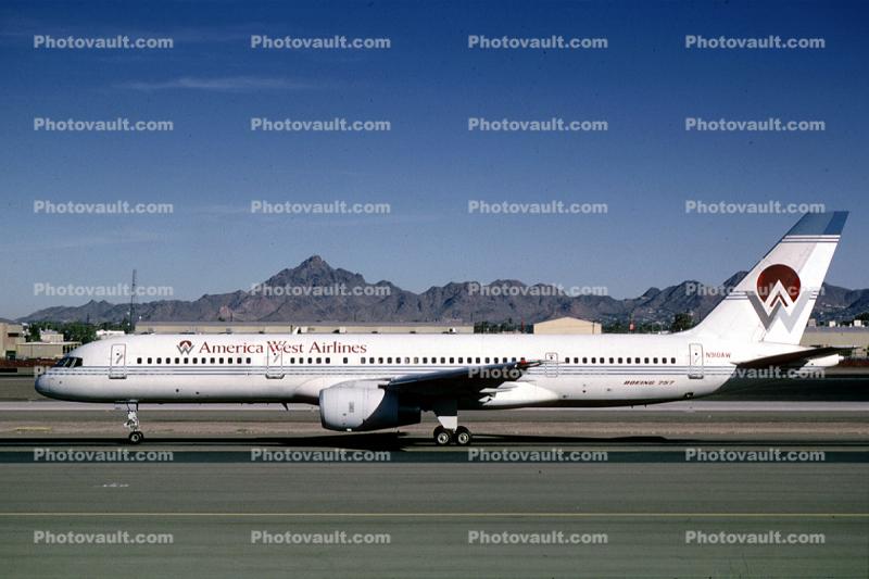 N910AW, Boeing 757-2G7, America West Airlines AWE, 757-200 series, RB211-535E4, RB211