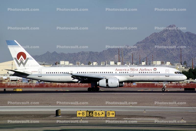 N908AW, Boeing 757-2G7, America West Airlines AWE, 757-200 series