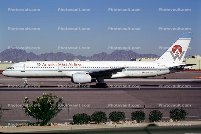 N910AW, Boeing 757-2G7, America West Airlines AWE, 757-200 series, RB211-535E4, RB211