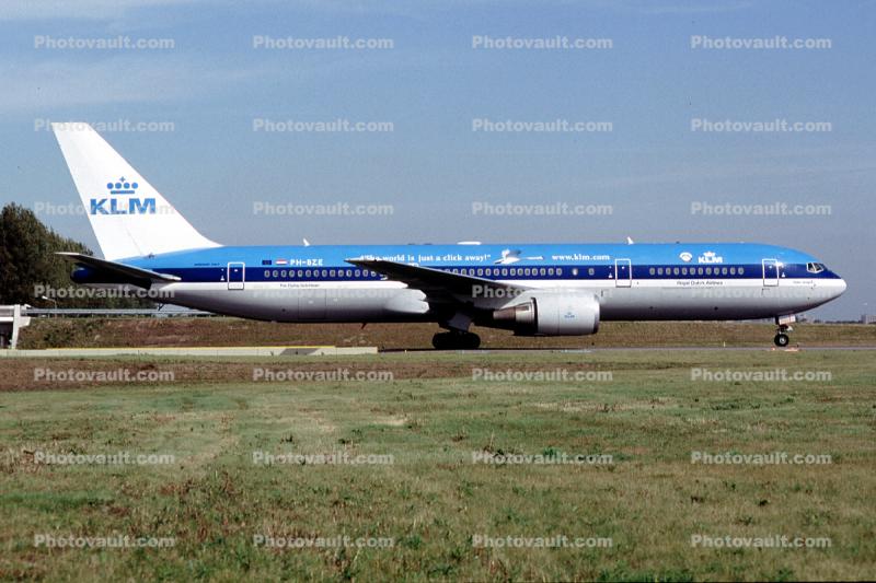 PH-BZE, Boeing 767-306ER, KLM Airlines, 767-300 series