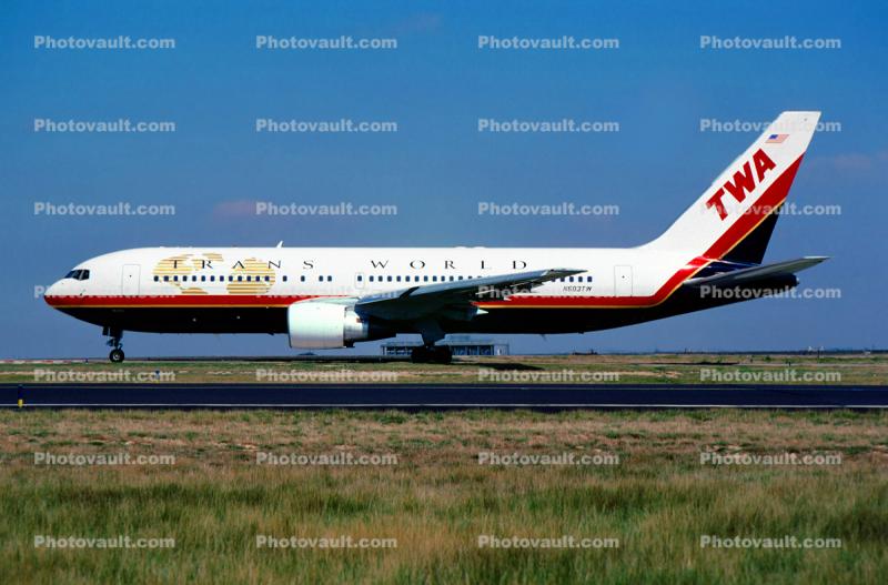 N603TW, Trans World Airlines, Boeing 767-231, JT9D