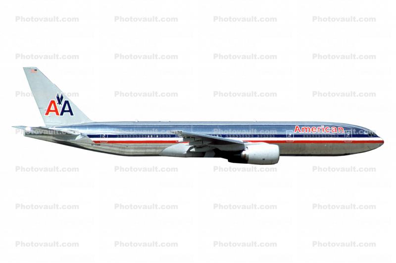 N773AN, (DFW), American Airlines AAL, 777-223ER, photo-object, object, cut-out, cutout