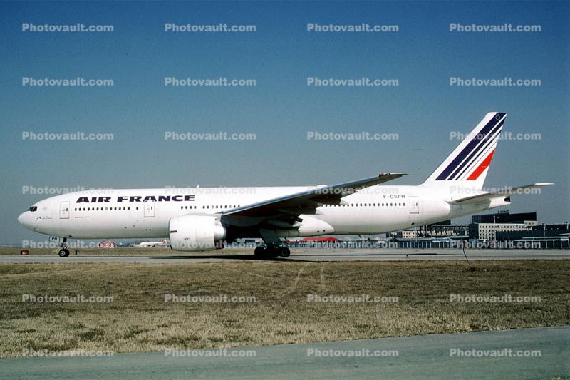 F-GSPH, Air France AFR, Boeing 777-228ER, 777-200 series, GE90-90B2, GE90