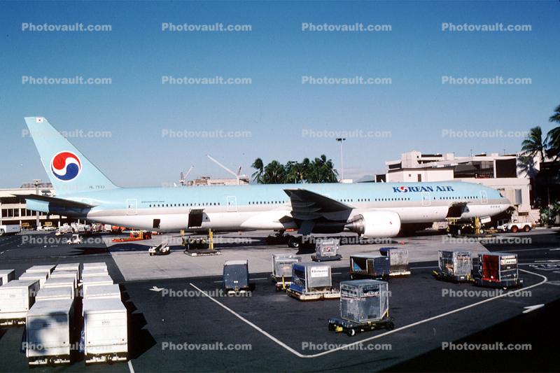HL7533, Boeing 777-3B5, Korean Air, 777-300 series, PW4098, PW4000