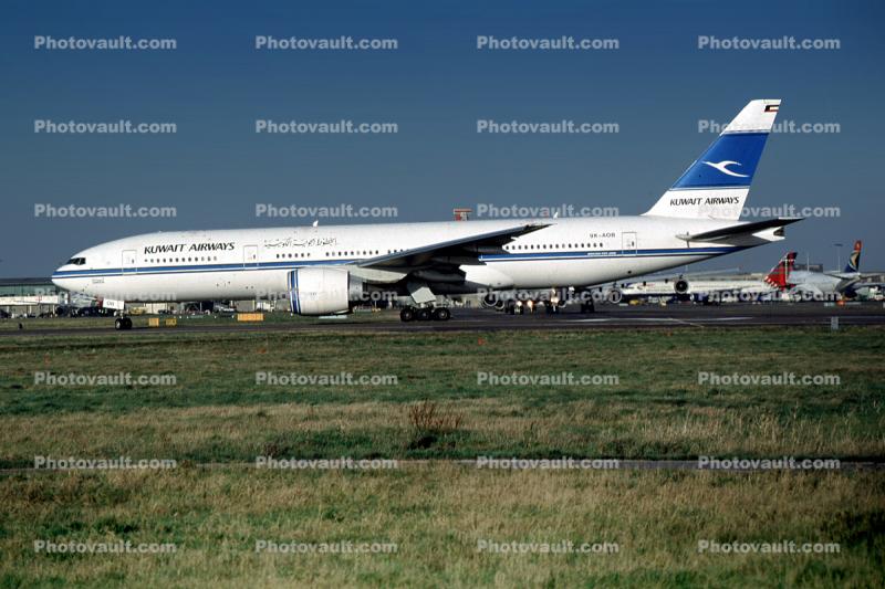 9K-AOB, Boeing 777-269ER, Kuwait Airways, 777-200 series, Garouh, GE90-90B, GE90