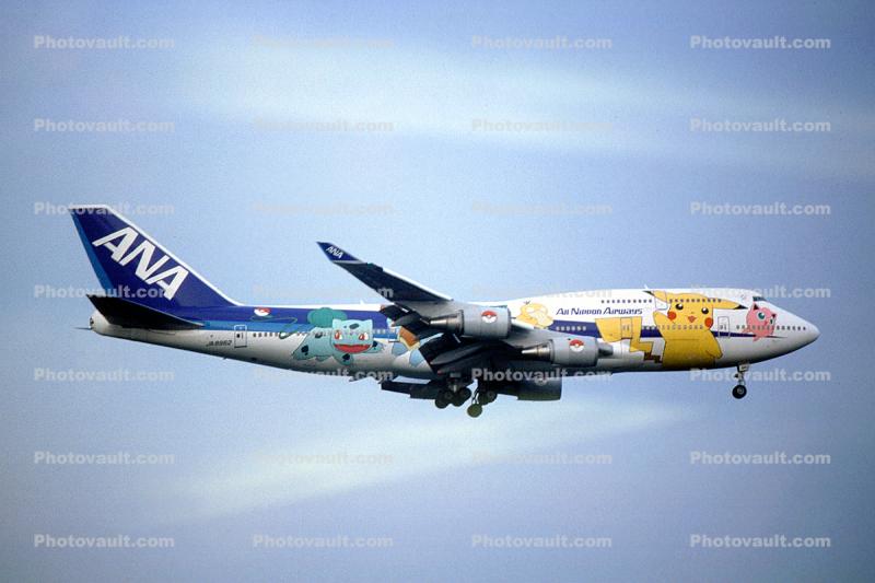 JA8962, Boeing 747-481BDSF, All Nippon Airways, CF6-80C2B1F, Pokemon,