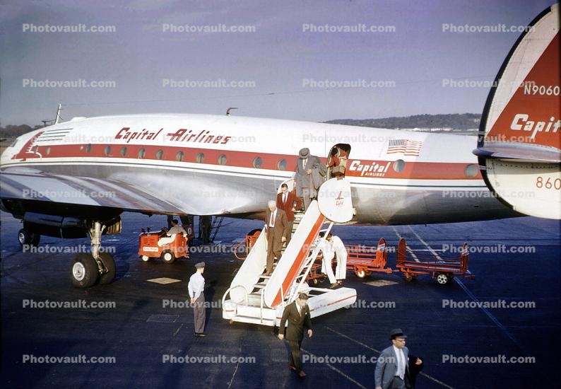 N90605, Lockheed L-049E Constellation, Capital Airlines, October 15, 1953, 1950s