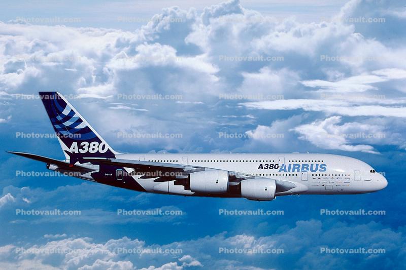 Airbus A380, company demonstrator colours, Air-to-Air
