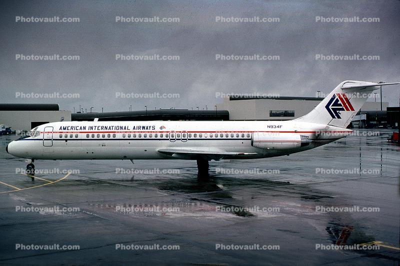 N934F, Douglas DC-9-32CF, American International Airways, JT8D-7B s3, JT8D