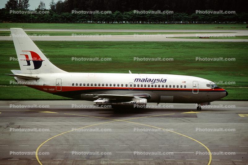 9M-MBF, Boeing 737-2H6, Malaysia Airlines MAS, 737-200 series