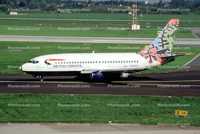 G-BGDT, British Airways BAW, Boeing 737-236, 737-200 series, JT8D-15A, JT8D