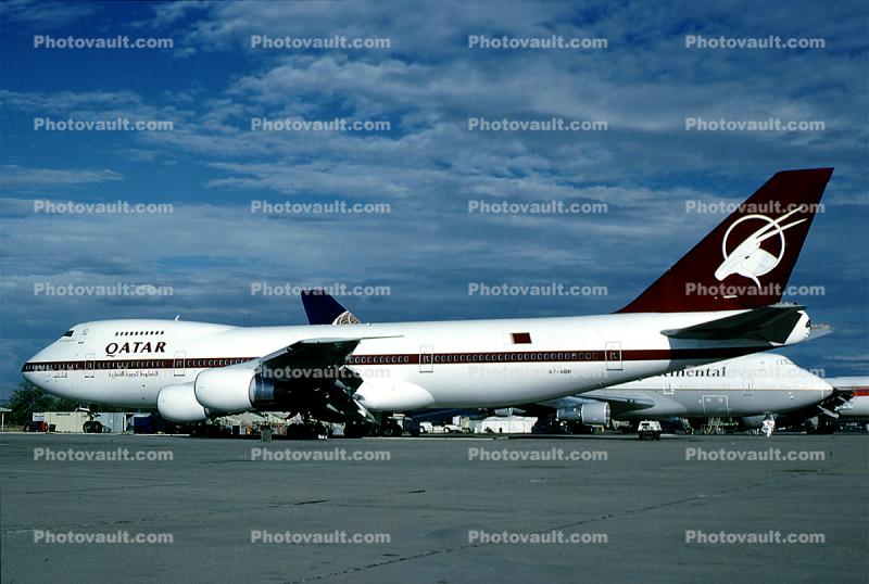 A7-ABK, Boeing 747-SR81, Qatar, CF6-45A, CF6