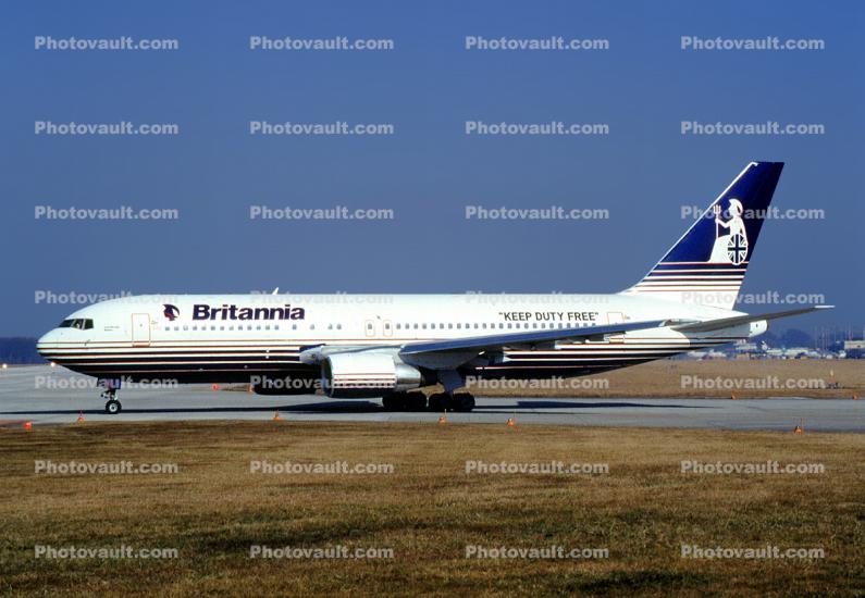 G-BRIF, Boeing 767-204ER, Britannia, CF6-80A2, CF6