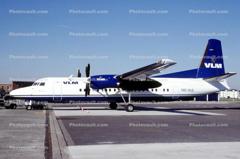 OO-VLG, Fokker Friendship F-27-050, VLM Airlines, PW125B
