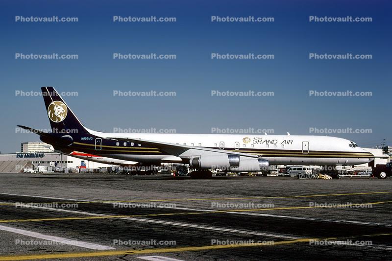 N802MG, MGM Grand Air, Mcdonnell Douglas DC-8-62, JT3D-3&3B, JT3D