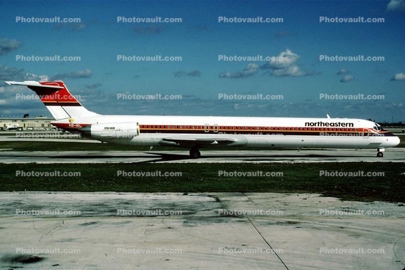 HB-IKL, McDonnell Douglas MD-82, northeastern Airlines, JT8D, JT8D-217C