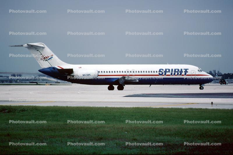N928ML, Spirit Air NKS, McDonnell Douglas DC-9-31, JT8D-9A s3, JT8D