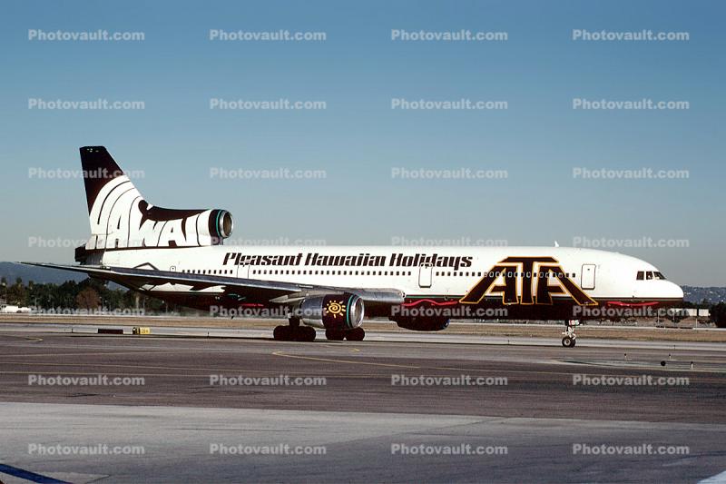 N185AT, Pleasant Hawaiian Holidays, Lockheed L-1011-1, American Trans Air, RB211-22B, RB211