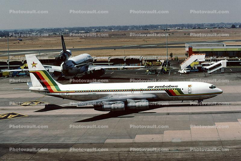 Z-WKU, Air Zimbabwe, Boeing 707-330B, JT3D, JT3D-7 hk