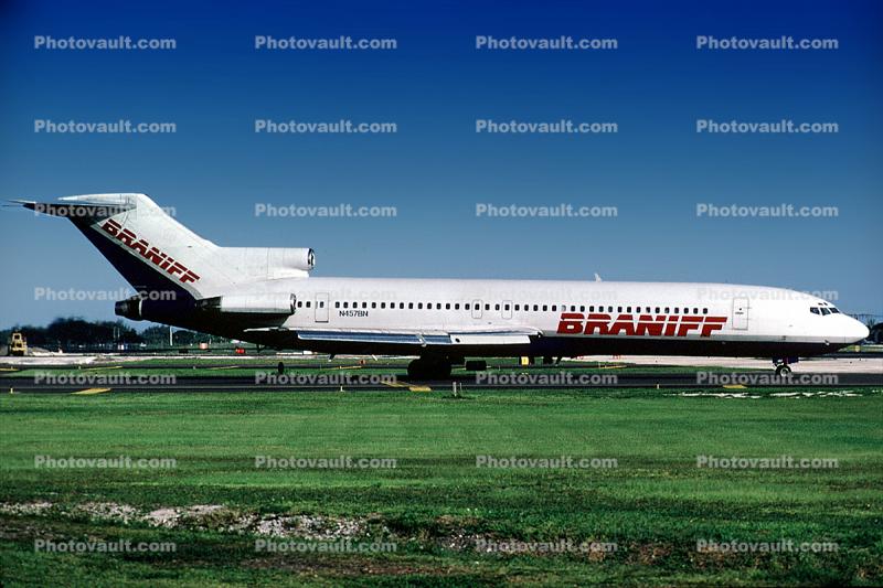 N457BN, Braniff International Airways, 727-227 ADV, JT8D, 727-200 series
