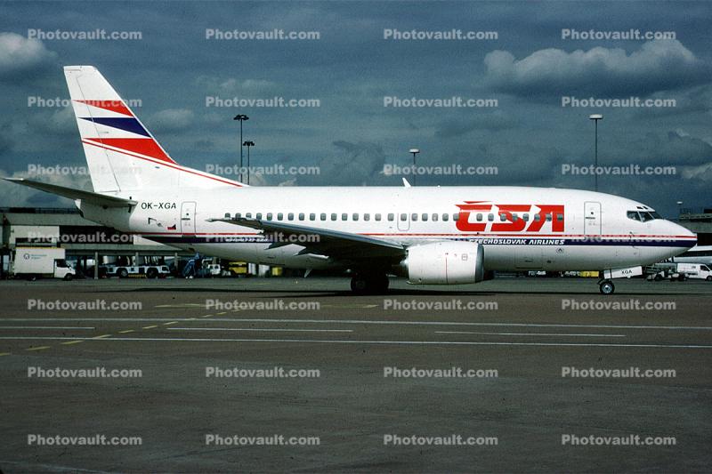 OK-XGA, Boeing 737-55S, Plzen, 737-500 series, CFM56-3C1, CFM56