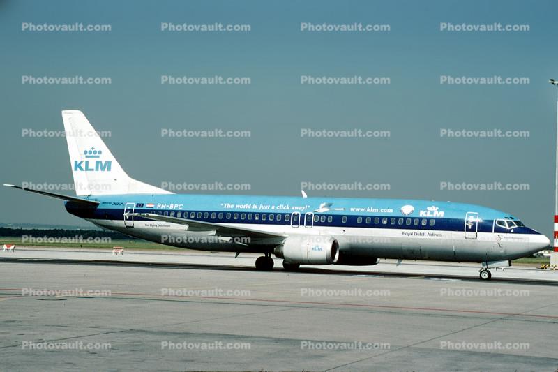 PH-BPC, Boeing 737-4Y0, KLM Airlines, 737-400 series, named Ernest Hemingway, CFM56-3C1, CFM56