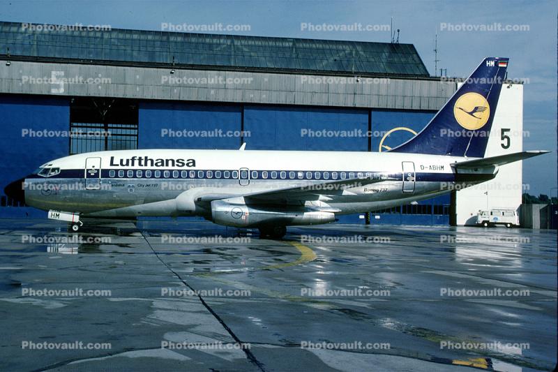 D-ABHM, Lufthansa, Boeing 737-230, JT8D-15, JT8D