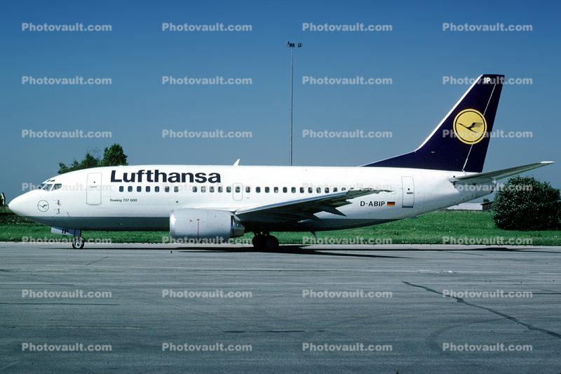 D-ABIP, Lufthansa, Boeing 737-530, 737-500 series, Oberhausen