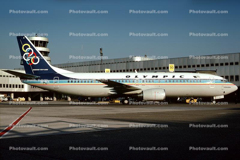 SX-BKA, Boeing 737-484, Olympic Airlines, 737-400 series, CFM56-3C1, CFM56