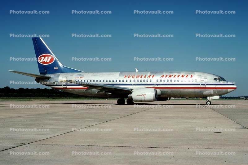 YU-AND, Boeing 37-3H9, JAT Airways, 737-300 series