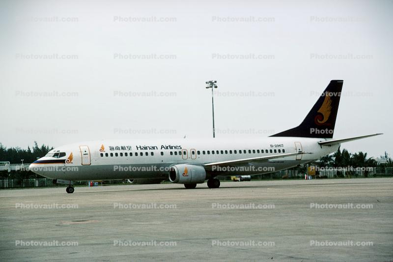 B-2967, Hainan Airlines, Boeing 737-4Q8, 737-400 series, CFM56-3C1, CFM56