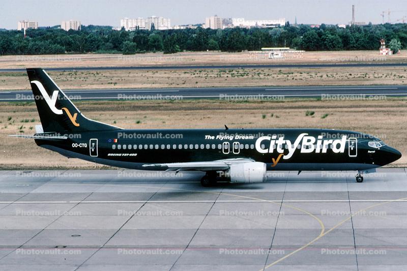 OO-CTG, Boeing 737-43Q, City Bird, 737-400 series